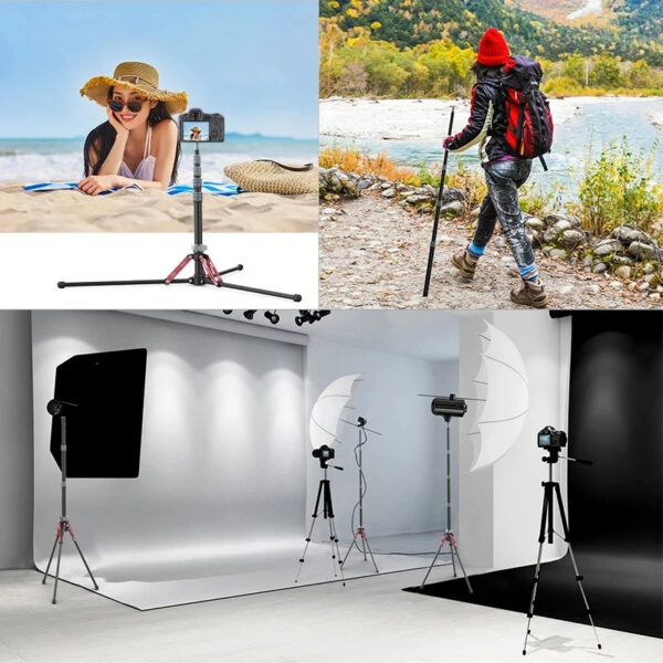 71822adebbca7a49 Ulanzi MT-49 1.9M Carbon Fiber Lighting Stand Portable Tripod Photography Light Stand for LED Light Flash Softbox Travel Monopod