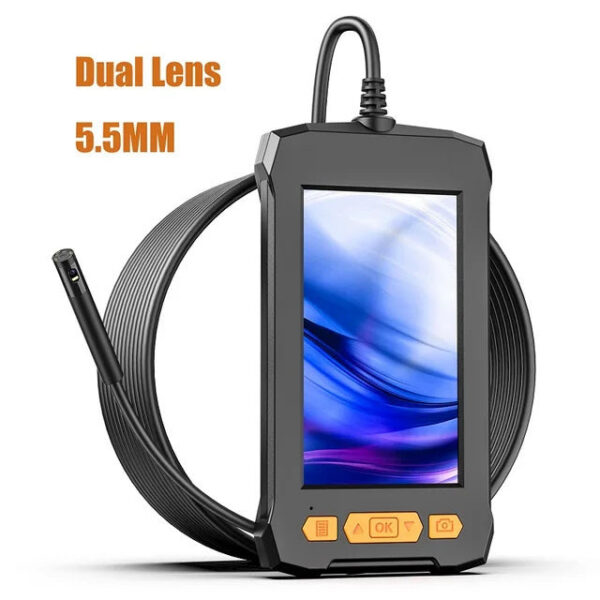 719777e09d1086e1 4.3 Inch IPS Screen Industrial Endoscope Camera Single Dual Lens HD1080P Car Inspection Borescope IP68 Waterproof LEDs 2600mAh