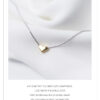 71a2c11910babecb Modian Gold Color Heart Simple Tiny Fashion Chain Pendant Necklaces Classic Girls 925 Sterling Silver Jewelry For Women Gift