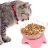MILIFUN Raised Cat Food Bowls with Stand, Cat Dishes for Food or Water, Cat Tilted Bowl, Pet Dish with Stand