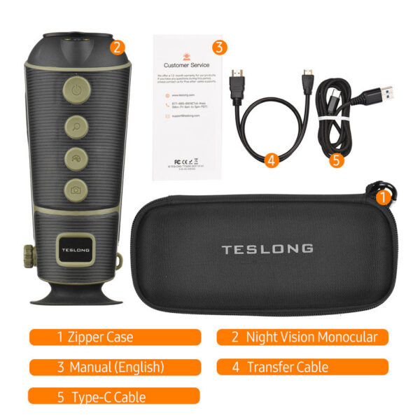 71b14fb985ccab6c 1000M TTS260 Telescope Outdoor 4500mAh Portable Night-vision Device Infrared Thermal Monocular