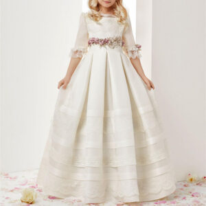 71bd241e85d26e9d Kids Flower For Wedding First Communion Dresses Lace Ruffles Girls Pageant Gowns Children Prom Christening Dress