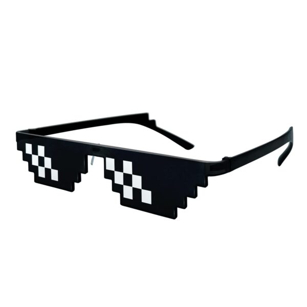 Lorigun Thug Life Pixel Sunglasses for Party, Deal with it Glasses Bachelor Part