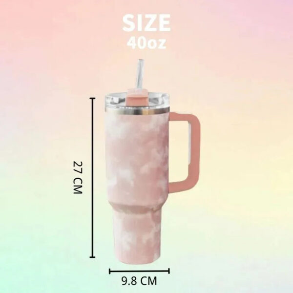 40oz Chocolate Gold Black Chroma TieDye Adventure Quencher H2.0 Tumbler Cups Handle Insulated Travel Lids Straw Stainless Steel Water Bottles With 1:1 0320
