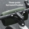 71d3b14a284bd127 ROCKBROS Bicycle Front Tube Bag 2.2L Capacity Handlebar Bag Waterproof Multifunction Portable Shoulder Bag Tube Bag Elastic Band