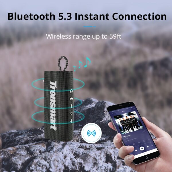 Collection Tronsmart Trip Portable Speaker Dual-Driver Bluetooth Speaker, IPX7 Waterproof, True Wireless Stereo for