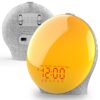 71f5ad5777d57027 Wake Up Light Alarm Clock Kids, Heavy Sleepers, Bedroom, with Sunrise Simulation, Sleep Aid, Dual Alarms, FM Radio, Snooze, Nightlight, Daylight, Colors, 7 Natural Sounds, Ideal for Gift