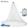 71f68264b9b24a04 American Saltwater Fishing Cast Net for Bait Trap Fish 3/4/5/6/7/8/9/10ft Radius Casting Nets with Heavy Duty Zinc Sinker Weight
