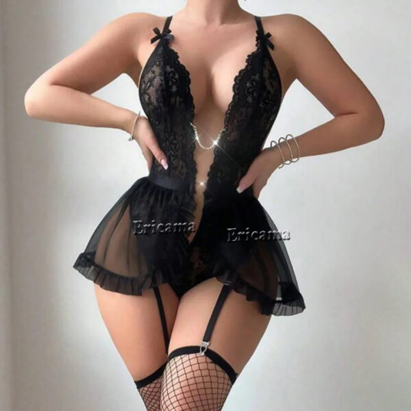 7207694cafa5668c Sexy Lingerie Woman Lace Transparent Underwear Brief Sets Delicate Bra Kit Push Up Breves Sets Thin Sexy Erotic Bras Bodysuit