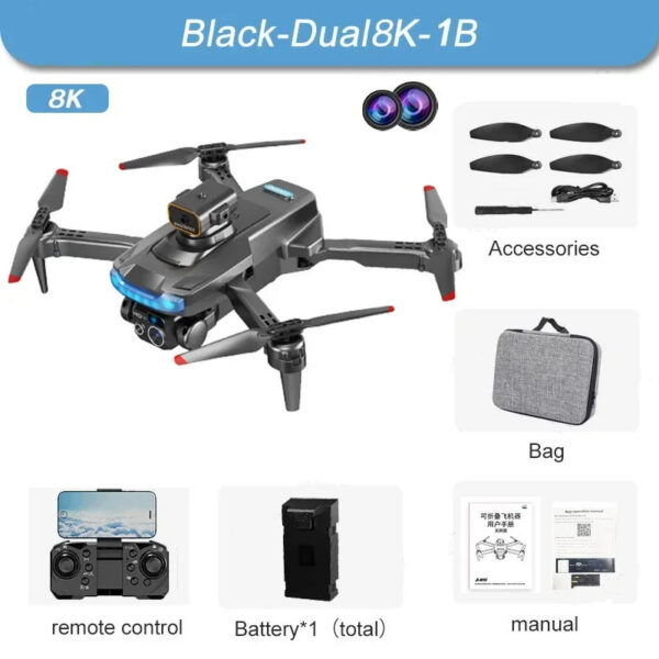 72088daa8cbe6ff5 Mijia P15 4K Professional Camera 8K GPS HD Aerial Photography Dual-Camera Omnidirectional Obstacle Avoidance Drone