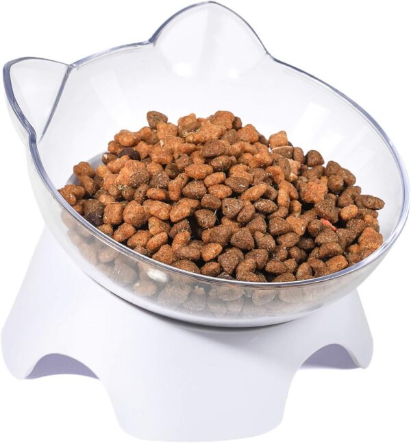 MILIFUN Raised Cat Food Bowls with Stand, Cat Dishes for Food or Water, Cat Tilted Bowl, Pet Dish with Stand