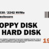 Hagibis 2230 M.2 NVMe SSD Enclosure USB 3.2 Gen 2 to PCI-E M.2 SSD Case 2242 External SSD Floppy Disk for iPhone 17 Pro Laptops