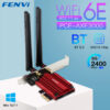 FENVI 6E AX210 5374Mbps Wireless PCIE Adapter Tri Band 2.4G/5G/6Ghz Compatible Bluetooth5.3 Network WiFi Card For Win 10/11