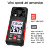 GVDA Digital Anemometer Handheld Meter GD155 for Measuring Speed Temperature and Wind Chill with Backlight LCD