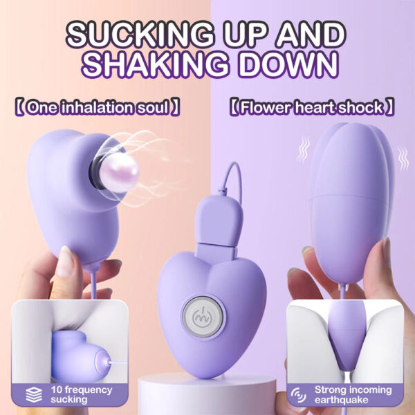 7251fc41454fa578 10 Modes Silicone Sucking Vibrating Egg G Spot Vibrator For Women Masturbation Clit Massage Oral Sex Toys Couples Flirting Games