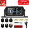 725249a1a76bfb3d Car RV Truck TPMS Tire Pressure Monitoring System Wireless Solar with 6 External Sensors Digital LCD Alarm 0-8bar 0-15bar