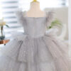 Kids for Girls Costumes Wedding Birthday New Year Party Lace Sequin Elegant Princess Summer Children’s Dress 1-10 Yrs