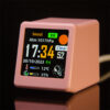 7266b9ab1f3ead93 Small Portable Smart Wifi Station Display Weather Temperature Humidity Time Alarm Clock Desktop Decoration