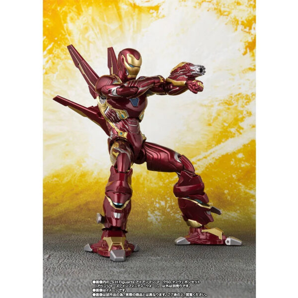 726db934a74b75fd Iron Man 50 SHFiguarts legend Nano Metal KAIYODO YAMAHI Tony Stark Action Figure Model Toys Collection Gift