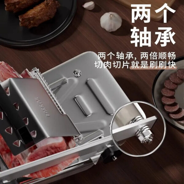 7272d4ad947e7300 GIANXI Mutton Roll Slicer Machine Stainless Steel Meat Slicer Beef Thin Slice Frozen Meat Household Barbecue Hot Pot Cooking