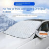 7276aaf8f2efb7d0 Sunshade Windshield Snow Sun Shade Waterproof Protector Automobile Magnetic Car Front Windscreen Cover