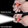 72794a915450f12d LED Micro Pocket Flashlight Portable USB Rechargeable Keychain Flashlight Waterproof Home Outdoor Hiking Camping Flashlight