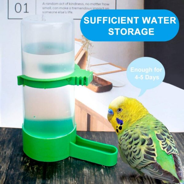 728914ef9ce34475 Bird Feeder, Bird Water Dispenser for Cage, XISTEST 2PCS Automatic Bird Water Feeder with 1PCS Food Feeder for Cage Pet Parrot Budgie Lovebirds Cockatiel Automatic Bird Feeder (2pcs 60ml + 1pcs 150ml)