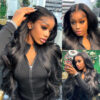 728f60e967ce16a2 30inch 13x4 Body Wave Front PrePlucked Brazilian Human Hair Frontal Wigs For Women 4x4 Lace Closure Wig