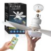72976215db4aaaec LED 40W ceiling fan light E27 with remote control for dimming, suitable for living room, study, household use, 85-265V