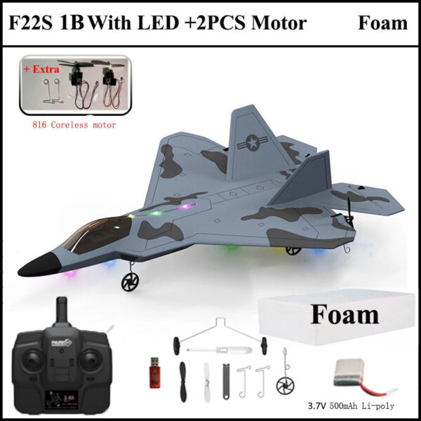 729c5daf4ed19a98 2024 New F22S 2.4G 4CH 3D6G RC Airplane Raptor F22 Warplane WLtoys A180 Upgrade Version LED Light With Gyroscope Out Door Toys