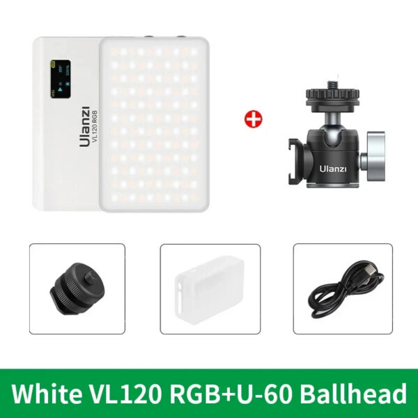 72a47a52c12eef81 Ulanzi VL120 Full Color RGB Video Light 2500K-9000K LED Photography Lighting Dimmable Camera Light Live Vlog Fill Light