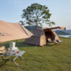 72ca0eb2bfcd3fe3 MOBI GARDEN Camping Tunnel Tent Outdoor Living Tent Windproof Rainproof Portable