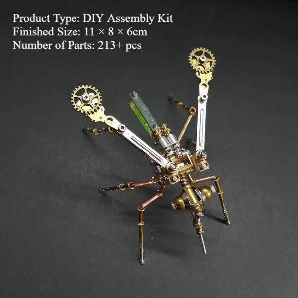 DIY Mechanical Spider Metal Model Kit 3D Puzzles Cyberpunk Insects Assembly Creative Handmade Metal Puzzles