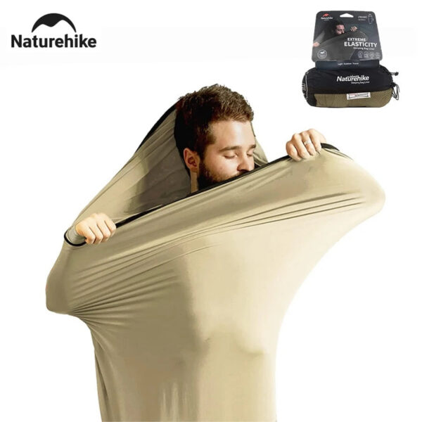 Naturehike 2023 Bag Liner Ultralight High Elastic Mummy Quilt Winter Wearable Portable Camping Pocket Sleeping Bags