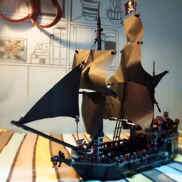 72deb6f087bde63f Pirates Of The Caribbean Ship Revenge Warship Black Pearl Sailboat Building Block Bricks MOC 4195 Assembly Toys Kid Gift