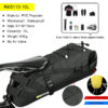 Rhinowalk Waterproof Bike Saddle Bag Large Capacity Bicycle Saddle Pannier Bag Cycling Foldable Tail Rear Bag MTB Road Bike