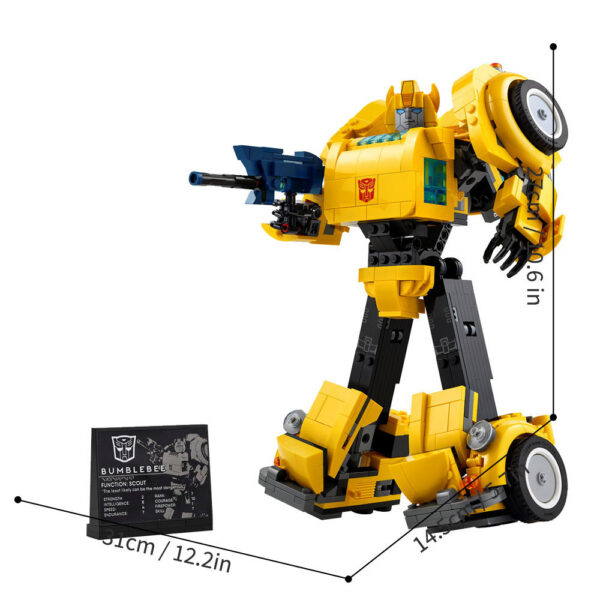 72e480e55418407a 950Pcs Yellow Robot Car Toys Building Blocks 10338 Truck Transformationed Autobot Deformation Gift For Children