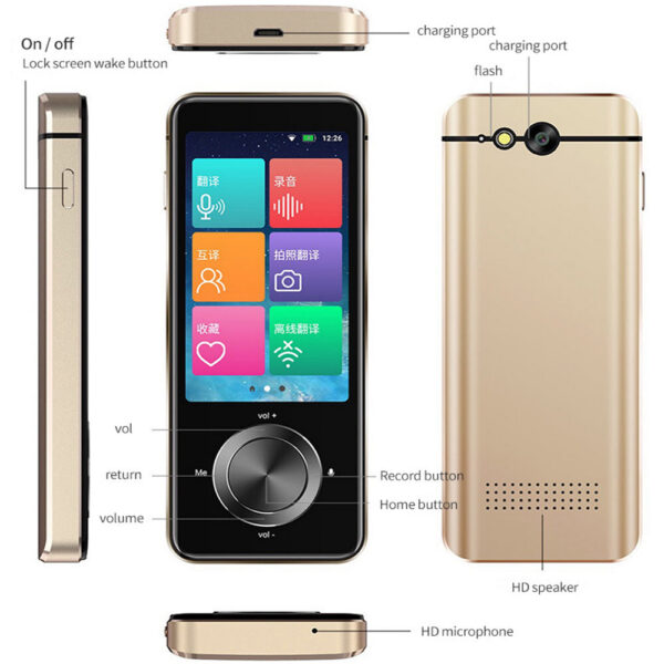 72e79c8cbd4fb3e1 2024 Newest M9 Instant Voice Portable Language In Real-time Smart Translator Supports 12 offe languages