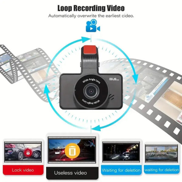 730ac512127cacb2 Hd dashcam wireless WiFi connects front and rear dual lens with reverse video car black box, car DVR, car surveillance camera