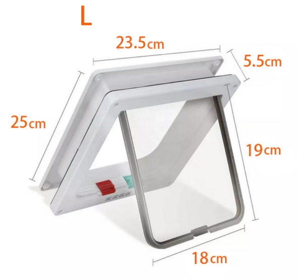 731fe6562a256b88 Dog Flap Pet Cat Inside Lockable Safe Screen Outdoor Magnetic Self-Closing Function Sturdy Door for Dogs Cats