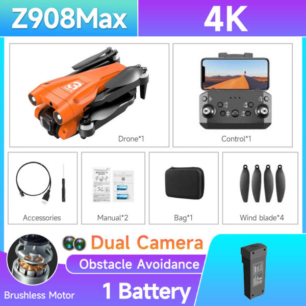 HOT Z908 Pro / MAX Mini Drone 4k Professional Camera 2.4G WIFI Obstacle Avoidance Helicopter Remote Control Quadcopter RC Toys