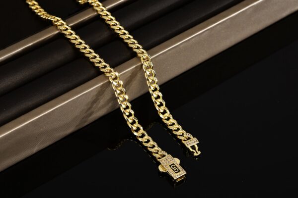 Classics Golden Fashion Miami Cuban S Bracelet Chain Hip Hop Men's And Women's Jewelry Necklace