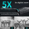 7346d3f99db2c09a 1PC Infrared HD 1080p 5x Telescope Dry Battery Version Mountain Camping Outdoor Night Vision Instrument