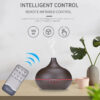 734cdc23e90f5f54 Air Humidifier Aromatherapy Essential Oil Diffuser Wood Grain 500ml Ultrasonic Remote Control 7 Color Lights For Home Bedroom