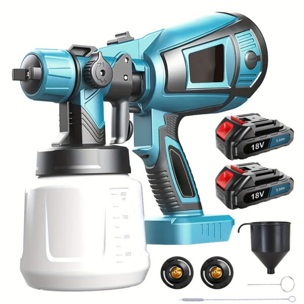 Fence Cleaning Tools, Battery Spray Gun Paint Sprayer For Walls And Ceigs, Fence, Wood