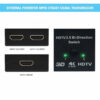 Bi Direction Switch 2.0 60HZ HDMI Splitter 1x2 2x1 New Dual 2 Ports Adapter Converter Supports Ultra HD 4K