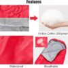 73860872d245def6 Holdfiturn Sleeping Bags for Adults, Backpacking Lightweight Waterproof Single Sleeping Bag, Rectangular Envelope Sleeping Bag, 3 Seasons of Camping Hiking and Outdoors for Adults & Kids Red