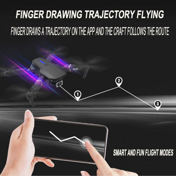 E88Pro RC Drone Profesional HD 4k Rc Dual-Camera Wide-Angle Head Remote Quadcopter Airplane Helicopter Dron Toy