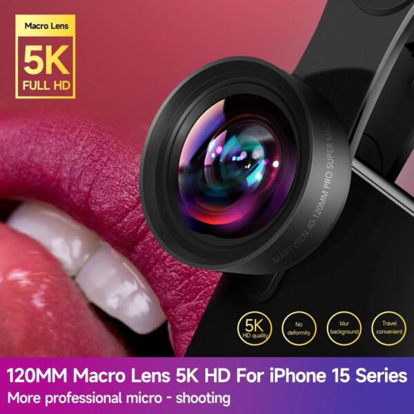 739a3ed299b69ef7 MARTVSEN 120MM Macro Lens, Professional 5K HD 10x Super Macro Universal Clip Camera Photo Lens for iPhone Samsung Andriod