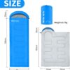 Sleeping Bag for Adults – Lightweight & Warm Waterproof 3-Season Sleeping Bag for Camping, Hiking, Outdoor & Indoor Use, Compact & Comfortable with Compression Bag